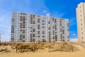 Exterior - Oceanfront Condo on the Beach with Balcony, WiFi, AC & Shared Pools/Hot Tub (Ocean City)