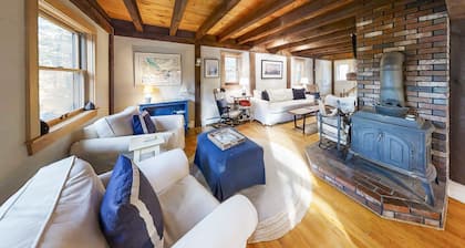 Appalachee Pond Waterfront Cottage | Decks, Sunroom, Dock with Kayaks & Canoe