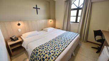 Standard Double or Twin Room | Minibar, in-room safe, desk, laptop workspace