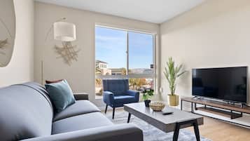 Classic Apartment, 1 Bedroom (Self Check-in with Virtual Front Desk) | Living area