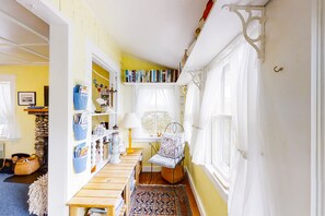 Interior - Dog-friendly Fisher Hill home with patio and wood stove - walk to the harbor (Boothbay Harbor)