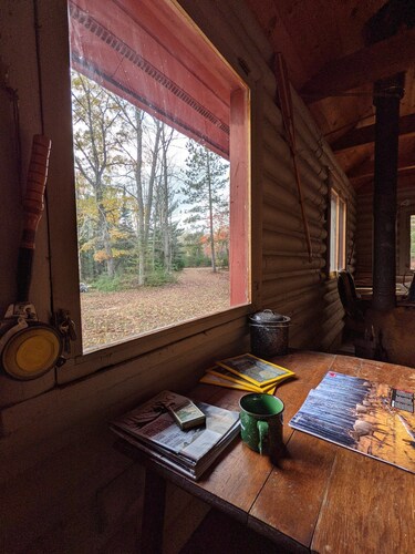 LOG CABIN W/ SAUNA ON THE CUT RIVER AT HIGGINS LAKE 