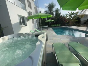 A heated pool