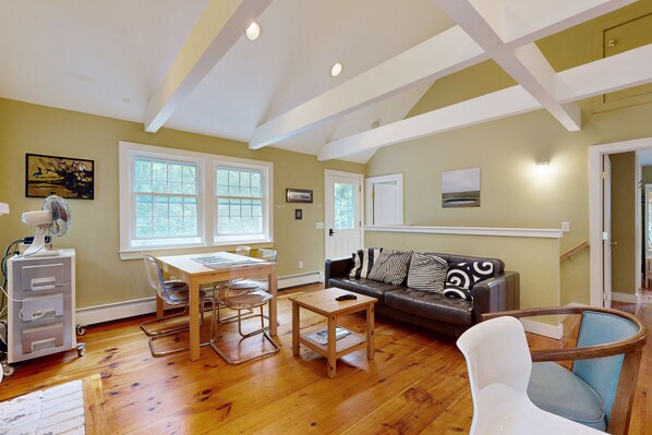 Flat-screen TV, Netflix, DVD player, books