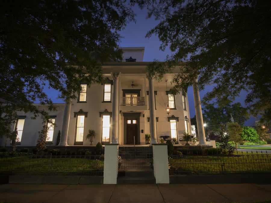 Front of property – evening/night