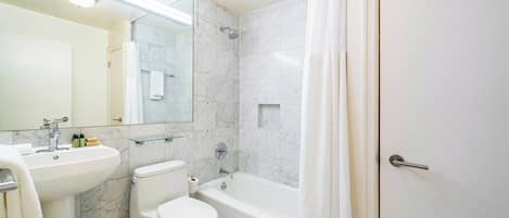 Secadora de cabello y shampoo
