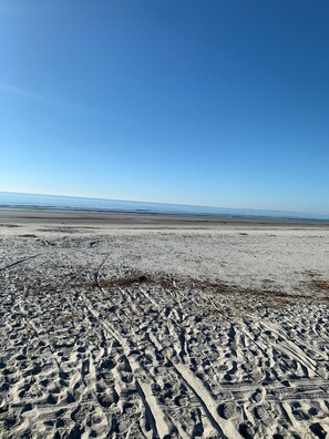 Playa en los alrededores, camastros y toallas de playa 