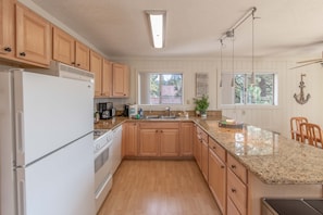 Microwave, oven, stovetop, dishwasher