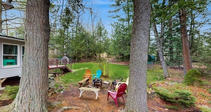 Lakefront Home on Togus Pond with 2 Decks, Great View & Shared Canoe/Firepit