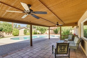 A heated pool