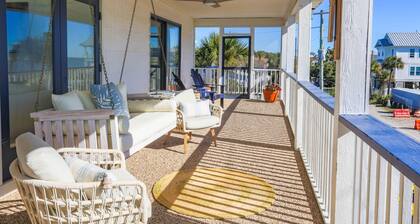 Ocean Views; Huge Covered Balcony; Two Master Suites; Steps From Beach Access Point