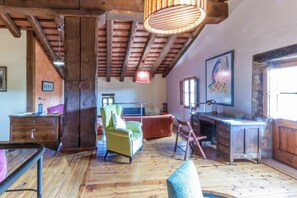 TV, fireplace, table tennis