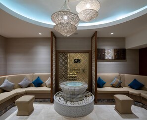 Couples treatment rooms, sauna, steam room, body treatments, body scrubs