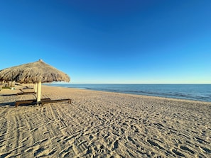 Accommodatie ligt op het strand