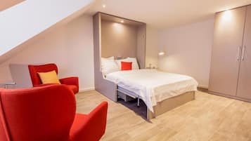 Apartment, 1 Queen Bed | 1 bedroom, iron/ironing board, free WiFi, bed sheets