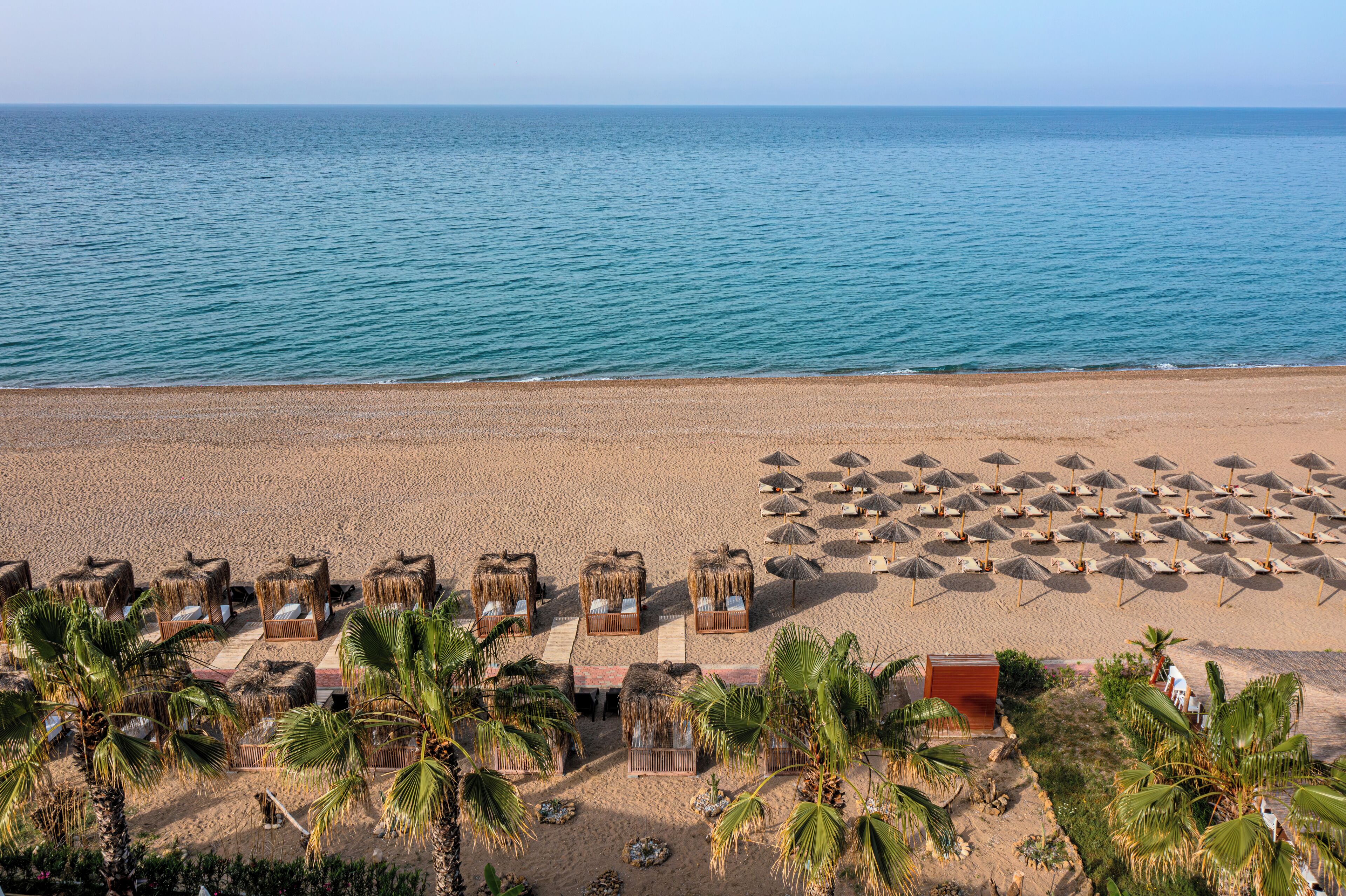 Private beach, beach bar