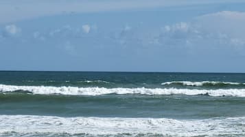 Una spiaggia nelle vicinanze, lettini da mare, teli da spiaggia