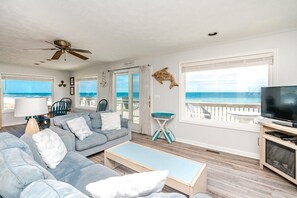Smart TV - Sanderling - 4 bedroom, 2.5 Oceanfront Home in North Topsail Beach! (North Topsail Beach)