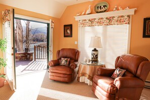 Smart TV, chimenea, reproductor de DVD y libros