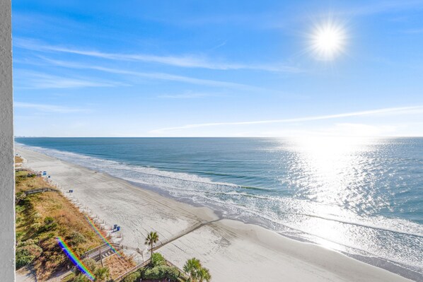 On the beach - ~Beach Front Bliss~ Oceanfront Condo with a Pool (Myrtle Beach)