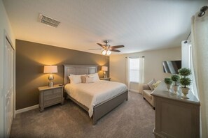 5 bedrooms, iron/ironing board, travel crib, free WiFi