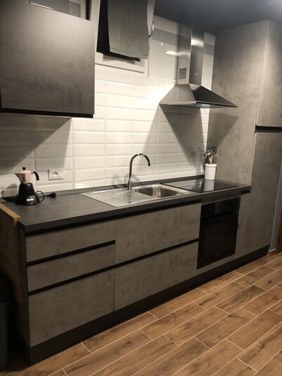 Apartment with kitchen