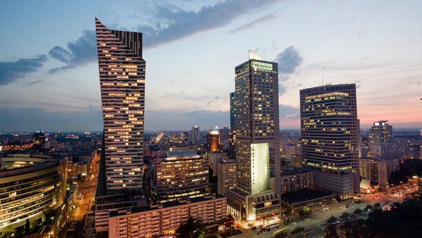 Aerial view - Przytulne apartamenty plac Zamkowy (Warsaw)