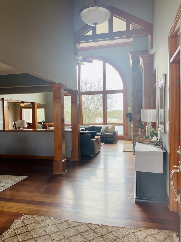 Smart TV, fireplace, printers