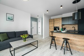 Living room - Esencja Apartments Poznan by Renters (Poznan)