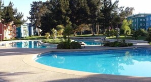 Outdoor pool - Calido Departamento en Costa Algarrobo (Algarrobo)