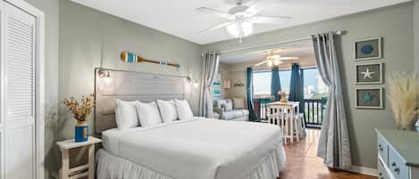 Individually decorated, individually furnished, iron/ironing board