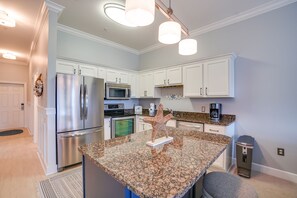 Condo, 3 Bedrooms, Resort View (2309) | Private kitchen | Full-size fridge, oven, stovetop, dishwasher - Seagrove Highlands By Panhandle Getaways (Santa Rosa Beach)