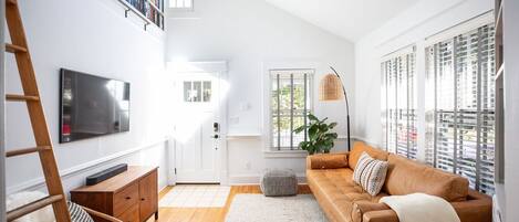 تلفزيون، كُتُب، مكتبة موسيقى، ستيريو