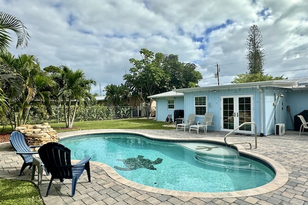 Welcome to our backyard get away at The Stuart Splash!