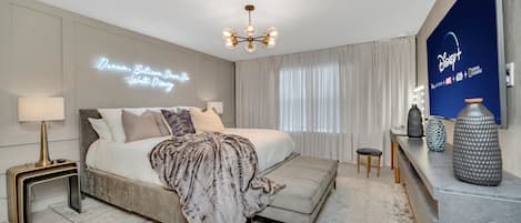 5 bedrooms, in-room safe, iron/ironing board, travel cot