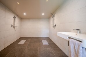 Shower, hair dryer