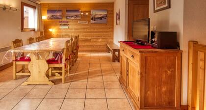 Appartement spacieux 4 chambres, pieds pistes, parking inclus