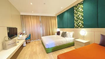 Ropa de cama de alta calidad y minibar