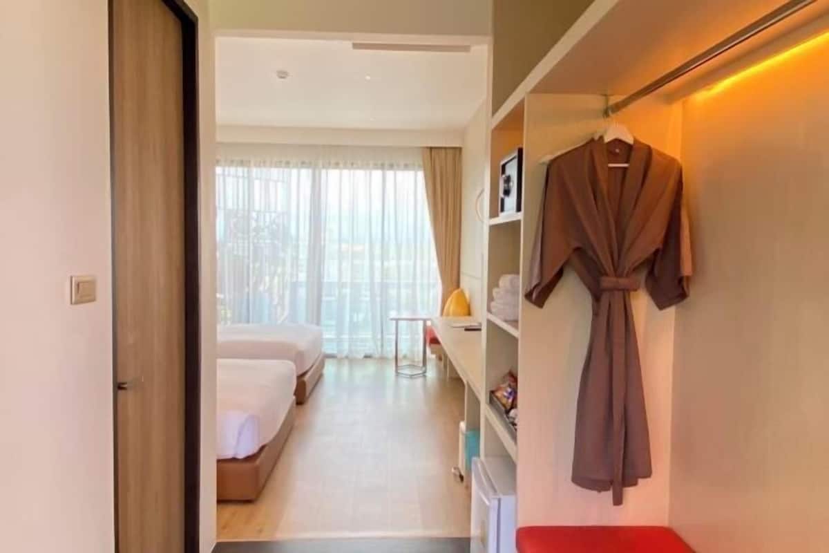 Ropa de cama de alta calidad y minibar