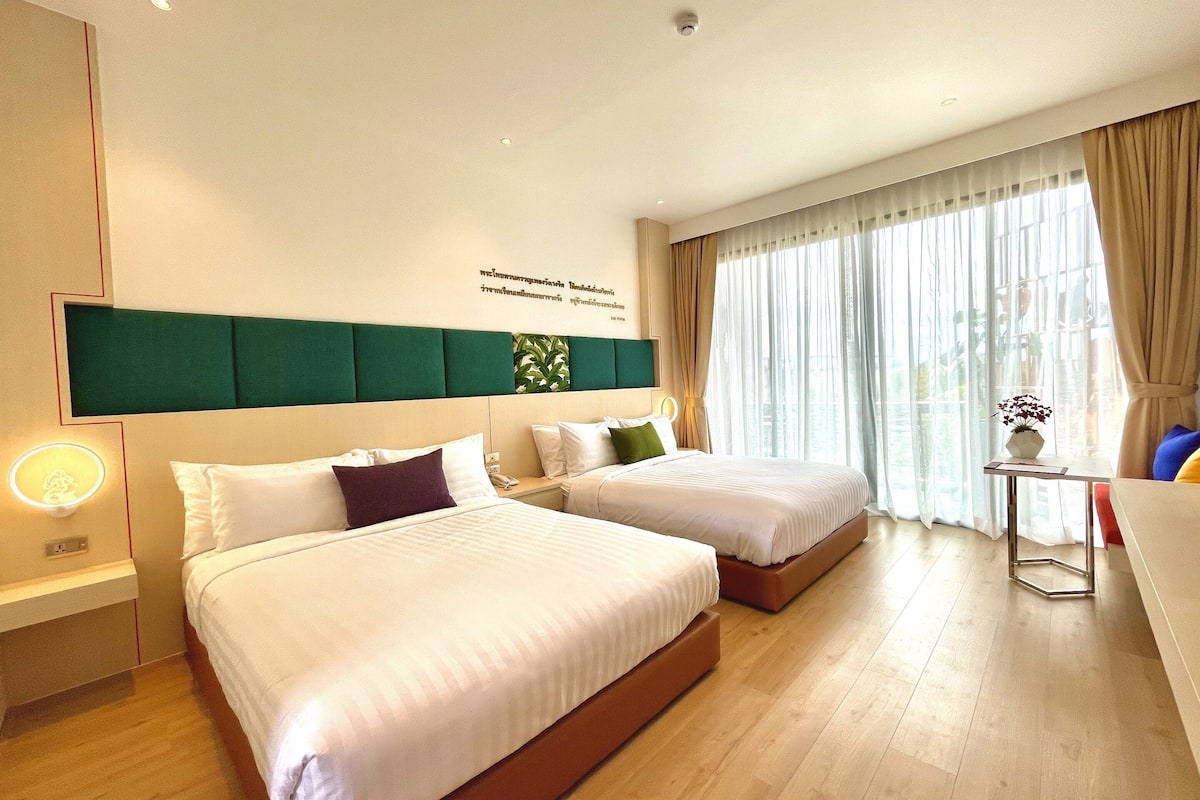 Ropa de cama de alta calidad y minibar