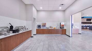 Free daily buffet breakfast