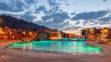 A heated pool