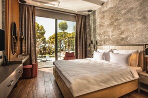 Comfort Room Main Building Swim Up (Only Adults) | Sengetøy av topp kvalitet, senger med Select Comfort-madrass og minibar