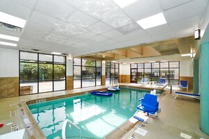 Indoor pool, open 6:00 AM to 10:00 PM, sun loungers