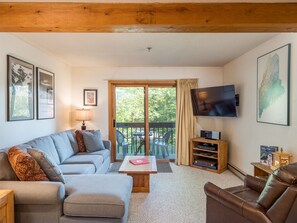 テレビ、暖炉、DVD プレーヤー