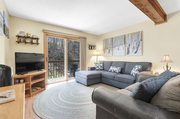 TV, lareira, DVD player