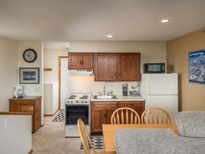 Fridge, microwave, oven, stovetop - Ski-In/Ski-Out Sunday River Condo: Sunrise A-101 (Newry)