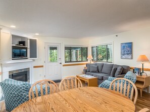 TV, fireplace - Brookside I A-403 | 2 Bed, 1 Bath (Newry)