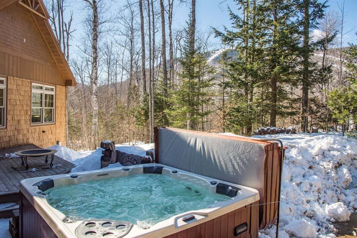 Utendørs boblebad