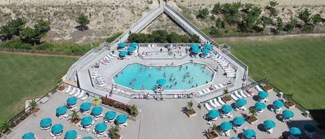 Indoor pool, outdoor pool